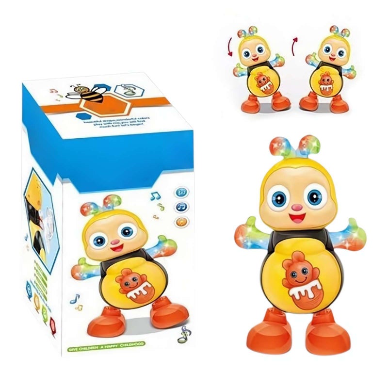 Dancing Bee Toy, Musical Interactive Toy with Lights, Automatic Swaying and Singing, Educational Fun for Children, Enhances Dance and Cognitive Skills, for Home, School Play - Image 1